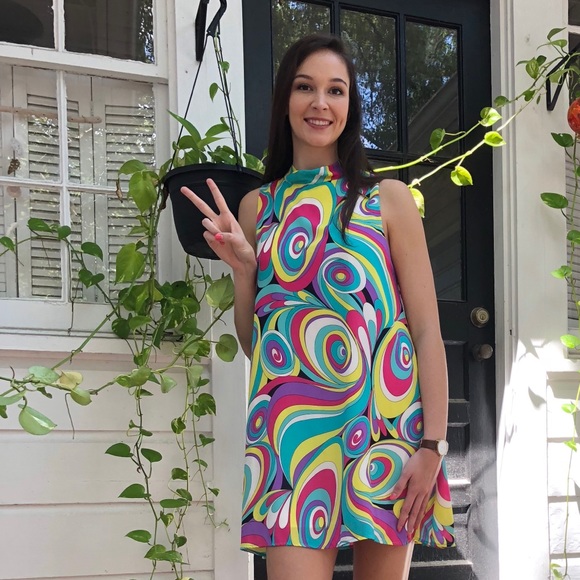 Swirl print dress - Picture 1 of 2